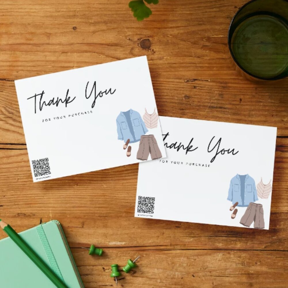 Thank You Note Card for Clothing Boutique Owner - Picture 2 of 4